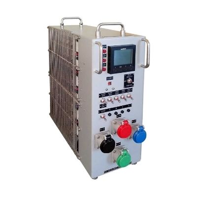 The Universal Load Banks model ULB-R100-CP is an ultra compact 100 KW portable load bank for testing stand-by generators, UPS systems etc.