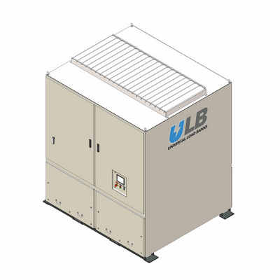 The Universal Load Banks model ULB-R2500 is a compact , versatile 2500 KW stationary / permanent load bank for testing any loads up to a maximum of 2500 KW at 480V and also at other voltages such as 400 V, 600 V with derating.