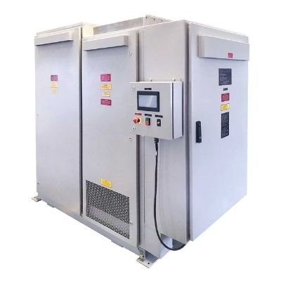 The Universal Load Banks model ULB-RL1500 is a compact , versatile 1500 KVA stationary / permanent load bank for testing any loads up to a maximum of 1500KVA at 480V.